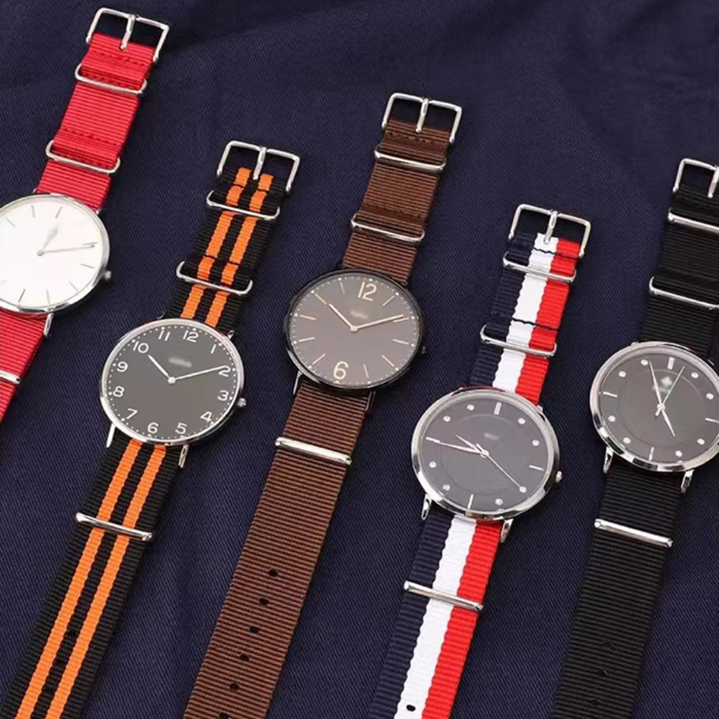 Nylon Nato Strap - 18/20/22/24 mm Cambos Stripes Starker Stoff