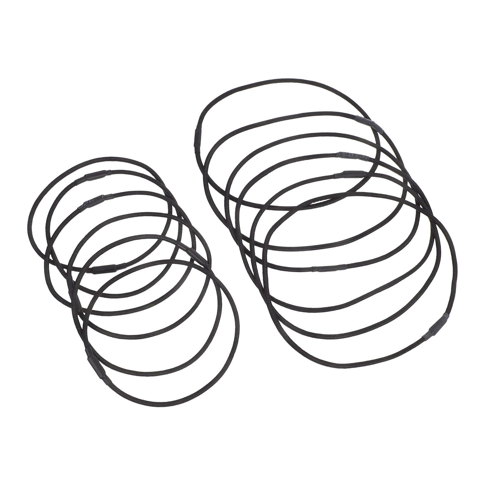 Silicone Band Replacement - 12 Stück schwarze Mikrofon-Stoßdämpfer-Gummiringe, elastische Bänder,