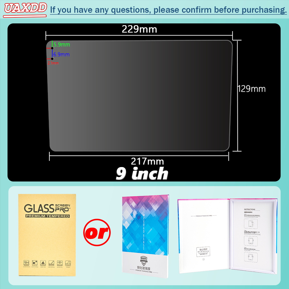 Screen Protector Film - PET Displayschutzfolie 9 10,1 Zoll High