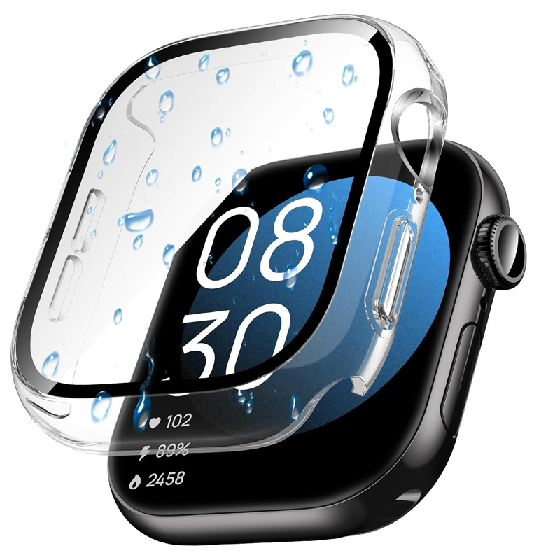 Smartwatch Band Accessories - Glas+Hülle für Apple Watch 44mm 40mm