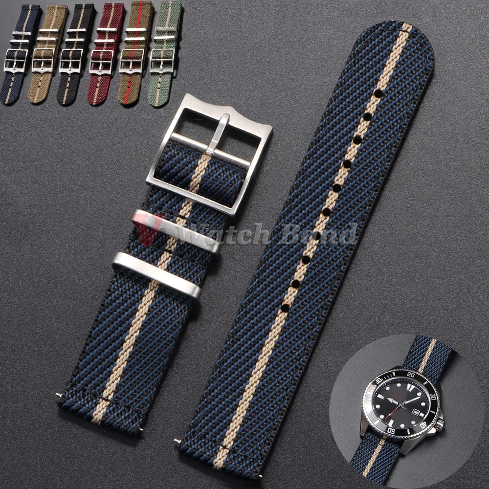 Nylon Nato Strap - 20 22 mm Nylonarmband für Tudor