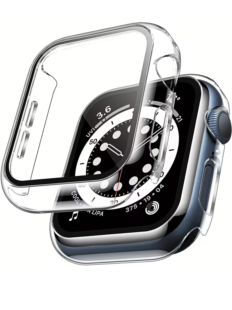 Smartwatch Case - 2 stücke Gehärtetes Glas Fall Für