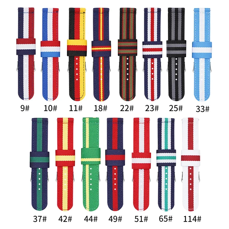 Nylon Nato Strap - 20 mm 22 mm gewebtes Nylonarmband