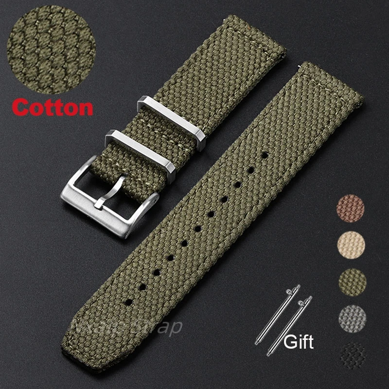 Nylon Nato Strap - 20mm 22mm Nylon Baumwolle Uhrenarmband Herren