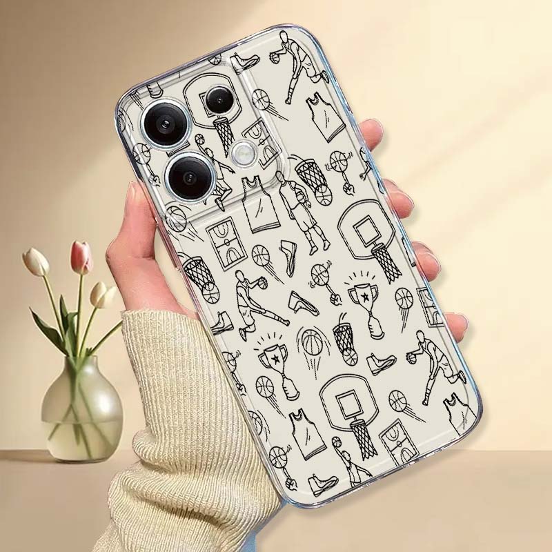 Xiaomi Poco X6 - Basketball Element Illustration Handyhülle für Xiaomi