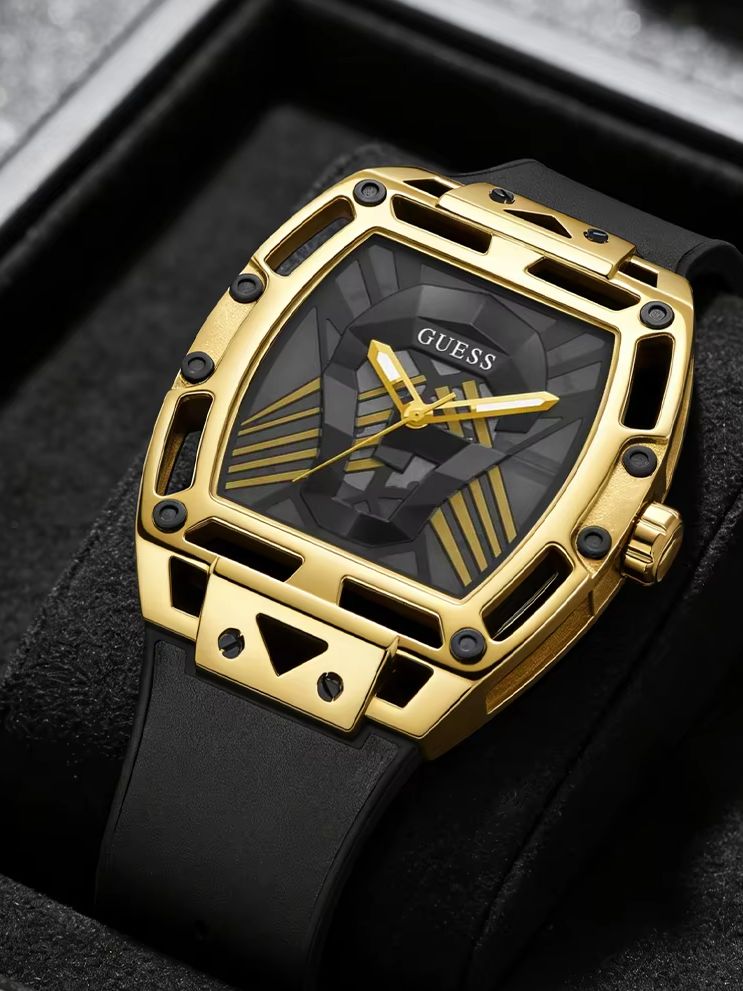 Smartwatch Guess - GUESS Herren-Quarzuhr GW0500G1, zweifarbiges Metallarmband, Chronograph,