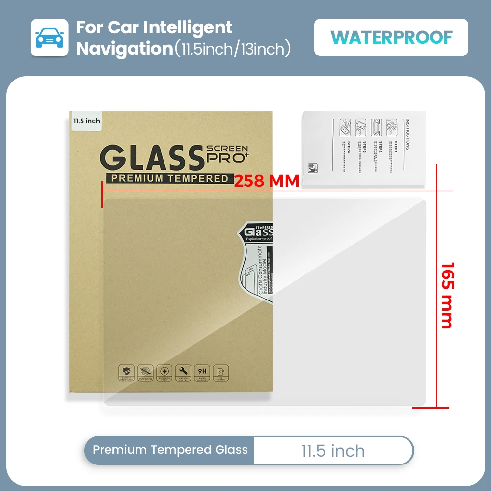 Screen Protector Film - Schutzfolie Aufkleber für 11,5/13 Zoll Autoradio