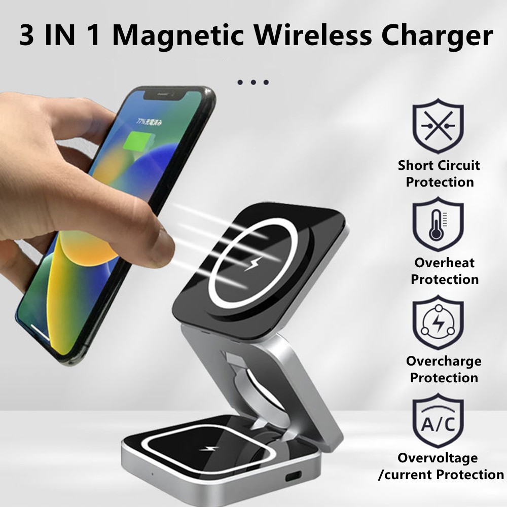 Smartwatch Ac - Faltbare magnetische drahtlose Ladegerät Ständer Schnellladestation