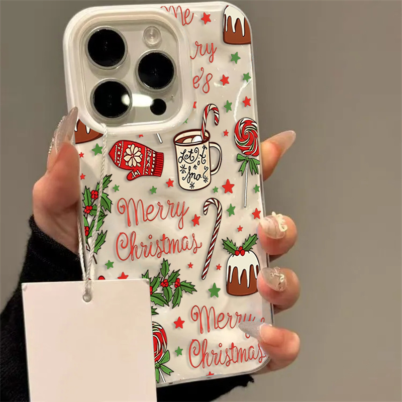 Apple Iphone 15 - Niedliche Festliche Weihnachtsmuster-Handyhülle für iPhone 17