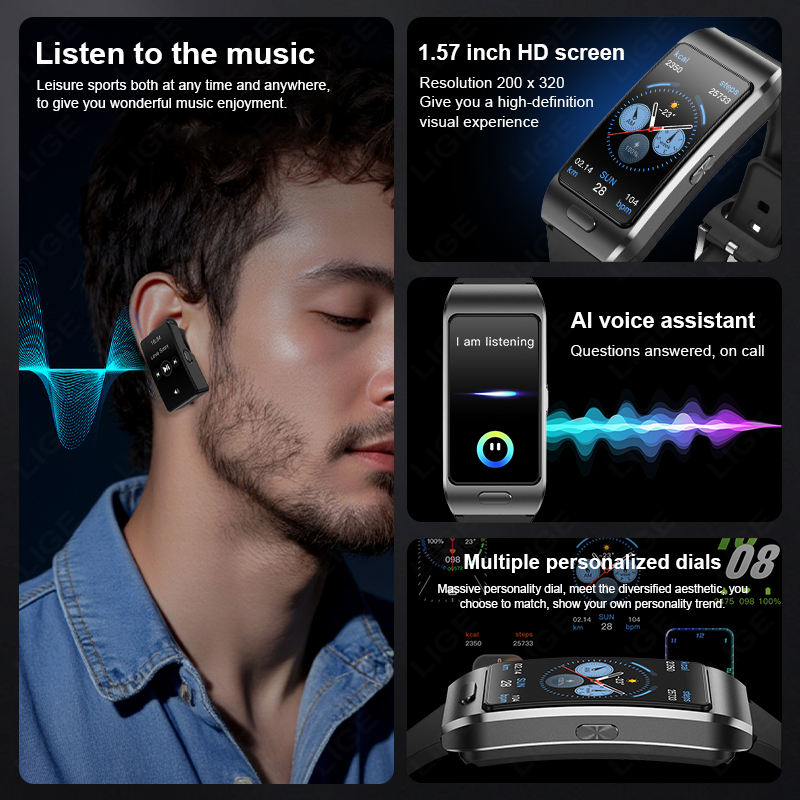 LIGE Ohrhörer Bluetooth-Headse – Smartwatch Headset Bewertung und Preis