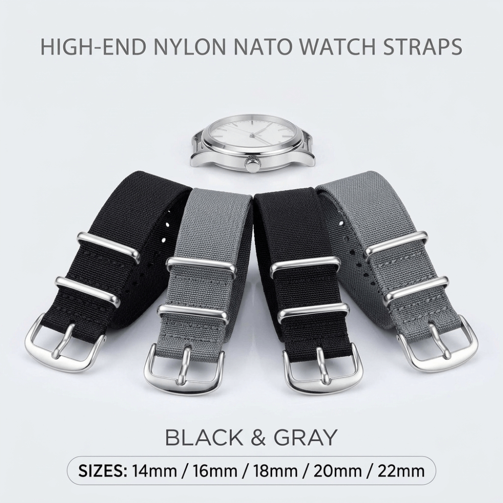 14/16/18/20/22mm NATO Uhrenarm – Nylon Nato Strap Bewertung und Preis