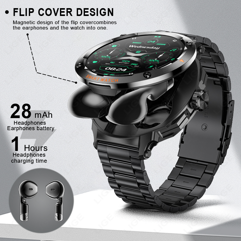 LIGE Herren-Kopfhörer Smartwat – Smartwatch Headset Bewertung und Preis