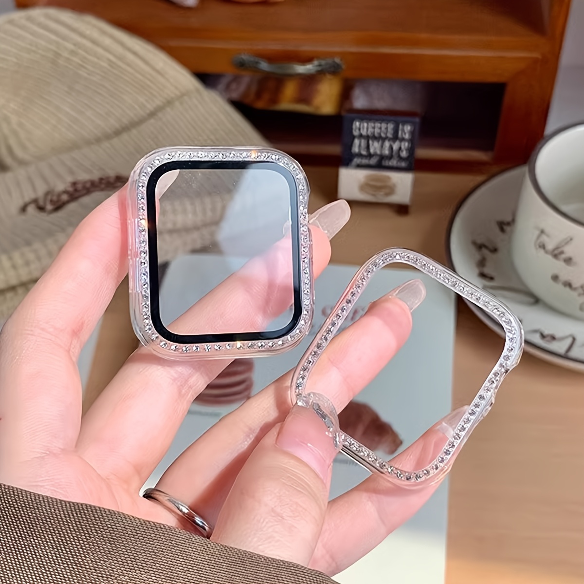 Glas + Diamantgehäuse für Appl – Smartwatch Band Accessories Bewertung und Preis