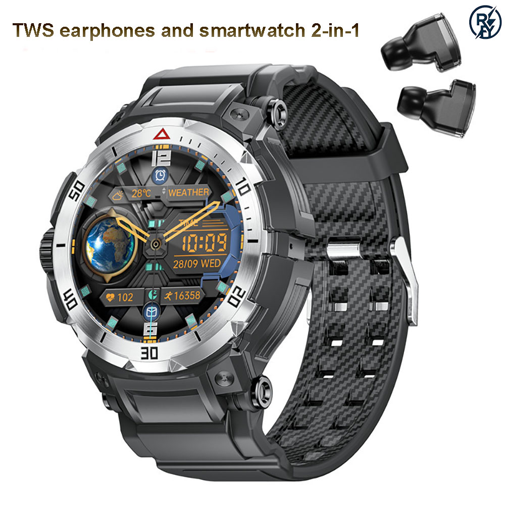 2-in-1 Smartwatch mit TWS Blue – Smartwatch Headset Bewertung und Preis