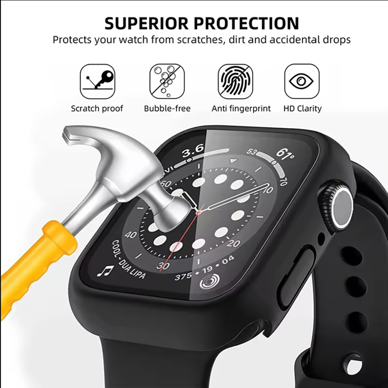 Gehärtetes Glas + Schutzhülle  – Smartwatch Case Bewertung und Preis