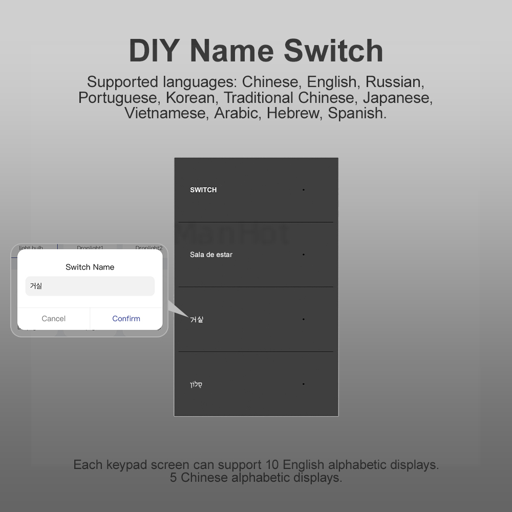 MANHOT WLAN Smart DIY Namenssc – Smart Accessories Bewertung und Preis