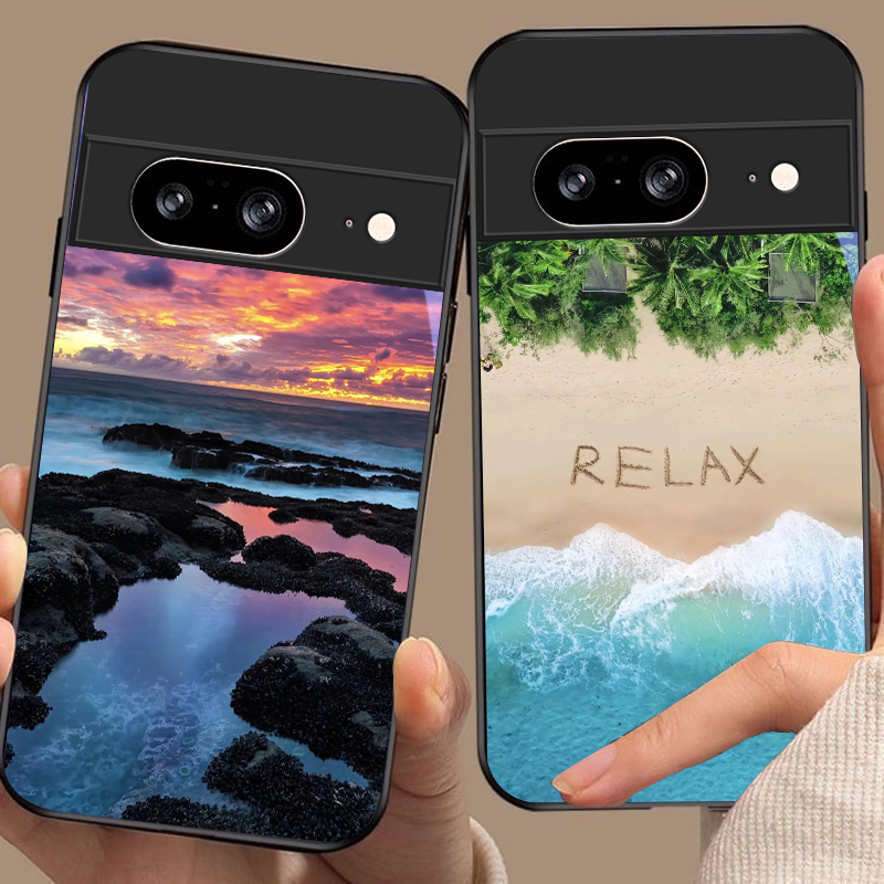 Küsten-Sonnenuntergangslandsch – Google Pixel 8A Bewertung und Preis