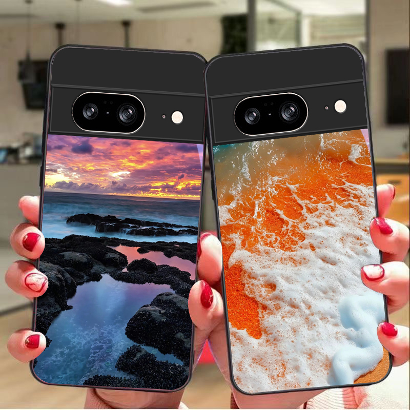 Küsten-Sonnenuntergangslandsch – Google Pixel 8A Bewertung und Preis