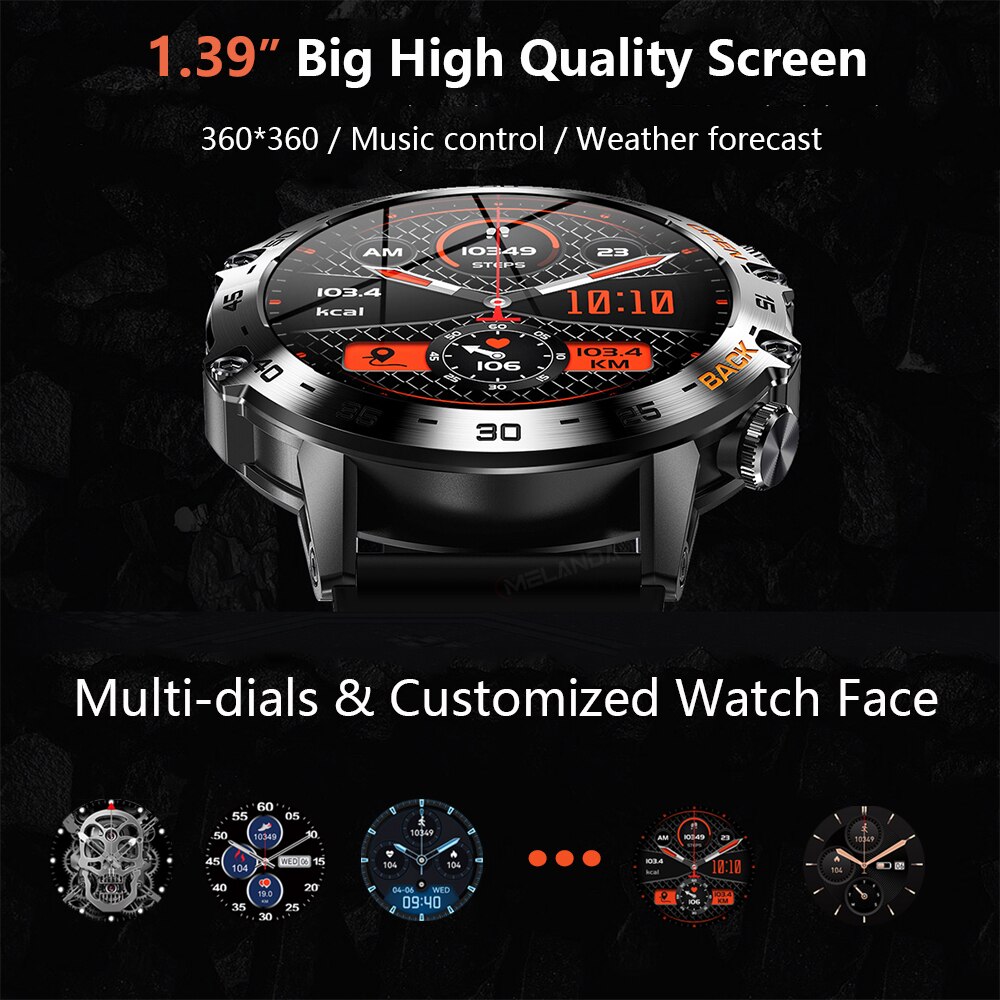 MEVADEN Steel 1,39 Zoll Herren – Smartwatch Face Bewertung und Preis