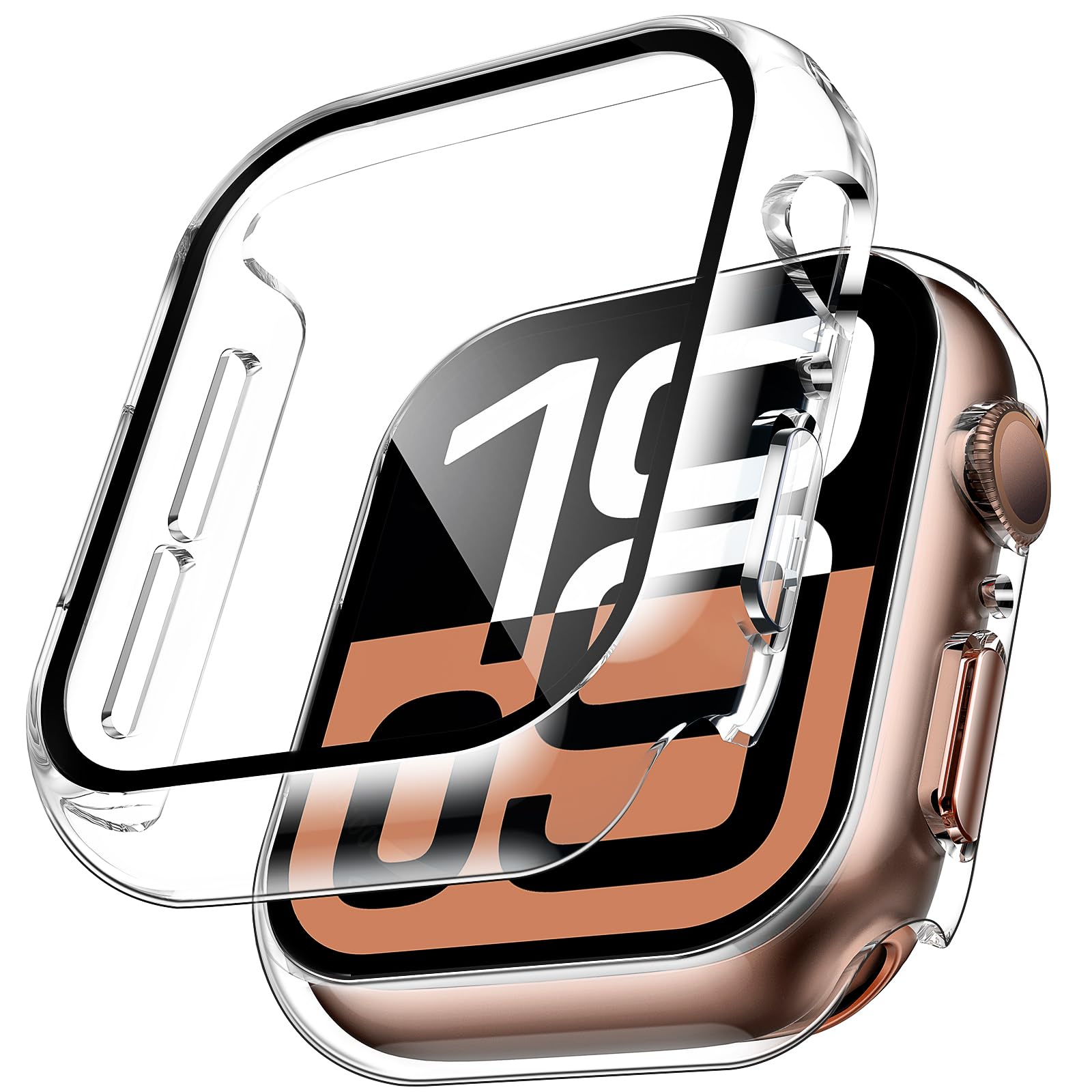 2 stücke Gehärtetes Glas Fall  – Smartwatch Case Bewertung und Preis