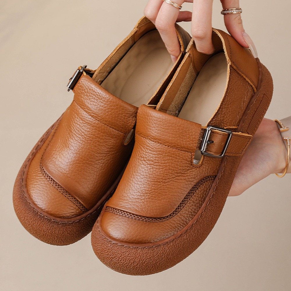 Lässige Einzelschuhe für Damen – Leather Classic Strap Bewertung und Preis