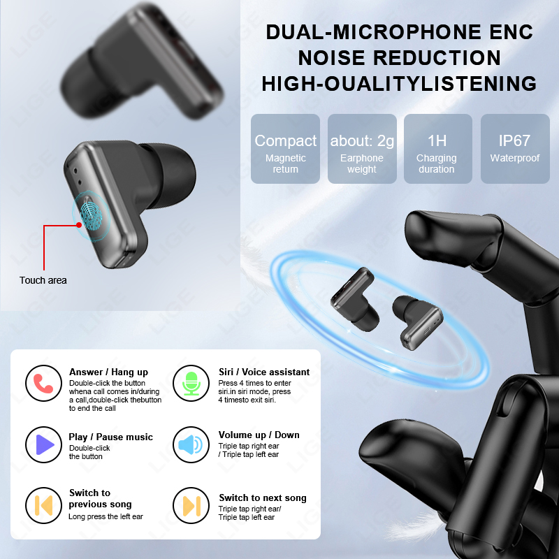 LIGE TWS 2-in-1-Headset-Smartw – Smartwatch Headset Bewertung und Preis