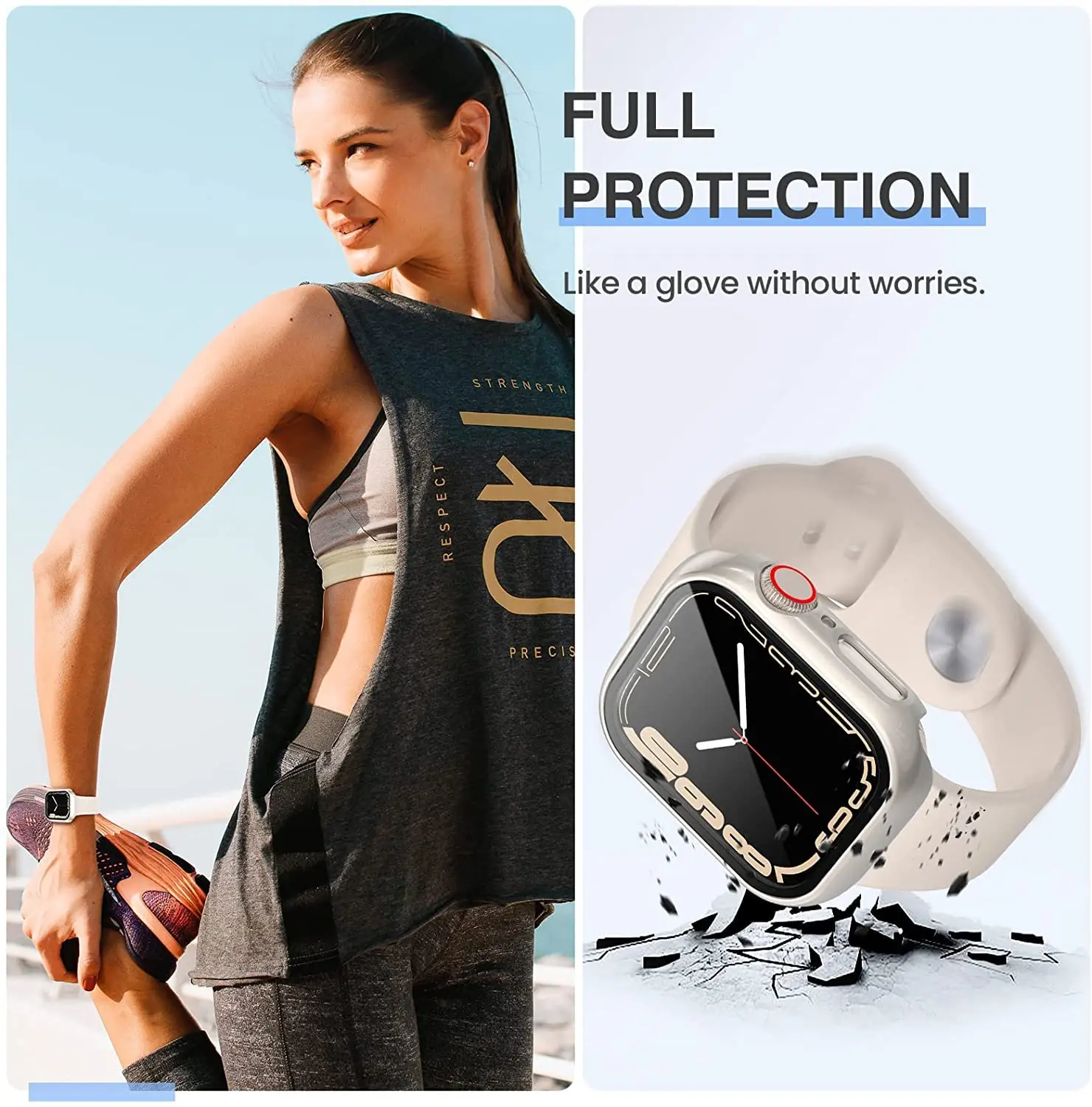 3er-Pack gehärtete Glasabdecku – Smartwatch Band Accessories Bewertung und Preis