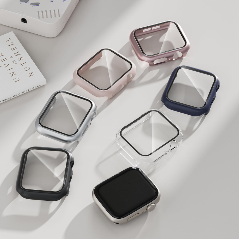 2PCS gehärtetes Glas + Hülle f – Smartwatch Band Accessories Bewertung und Preis
